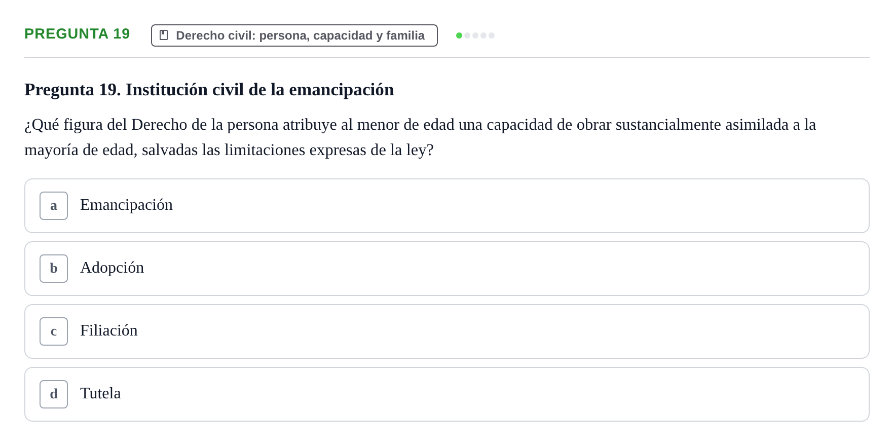 Enunciado: Pregunta 19