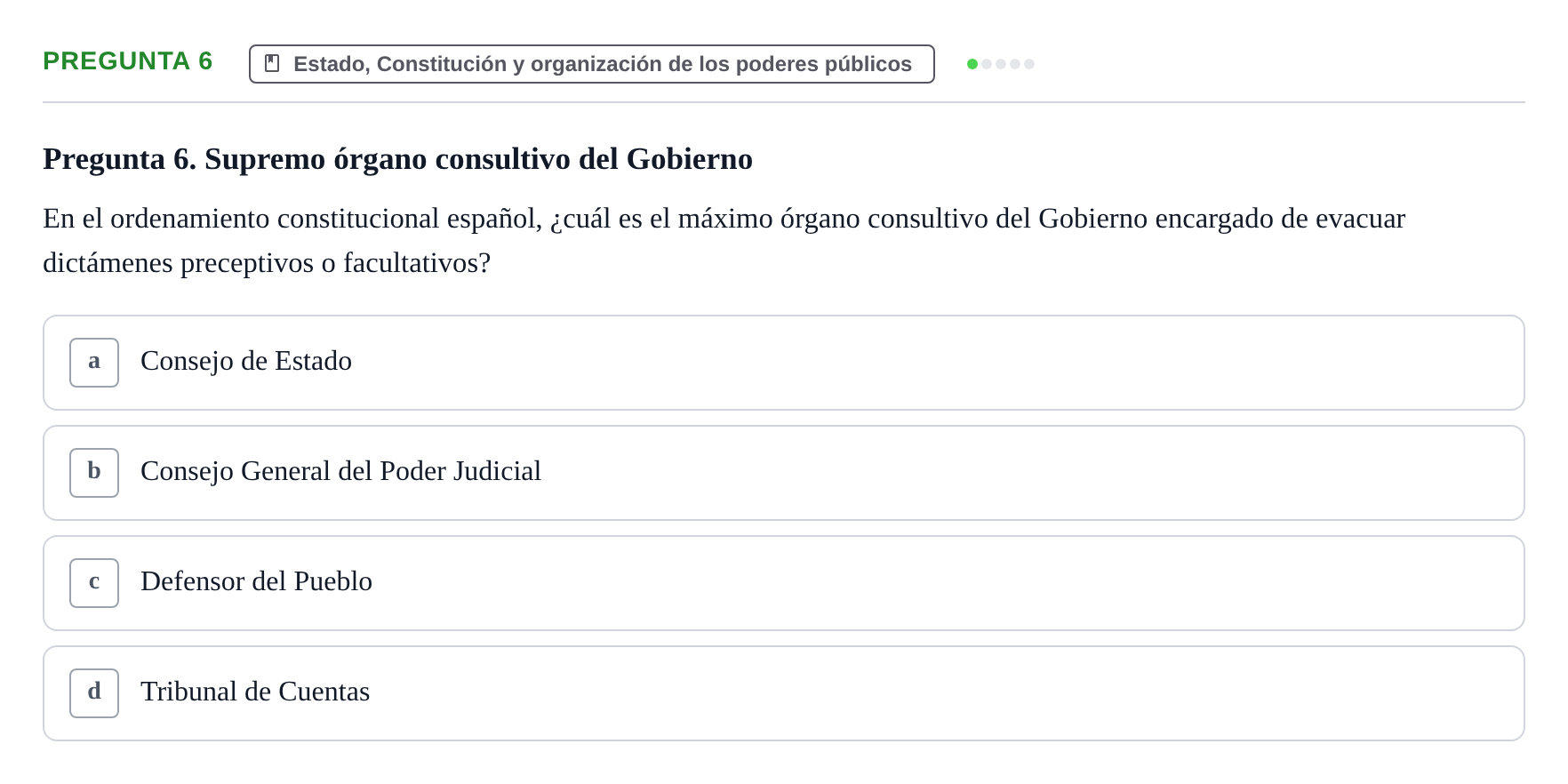 Enunciado: Pregunta 6