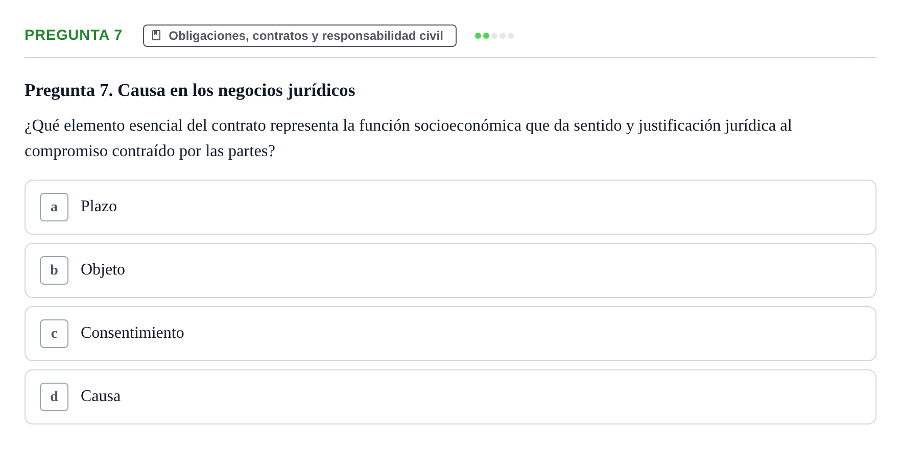 Enunciado: Pregunta 7