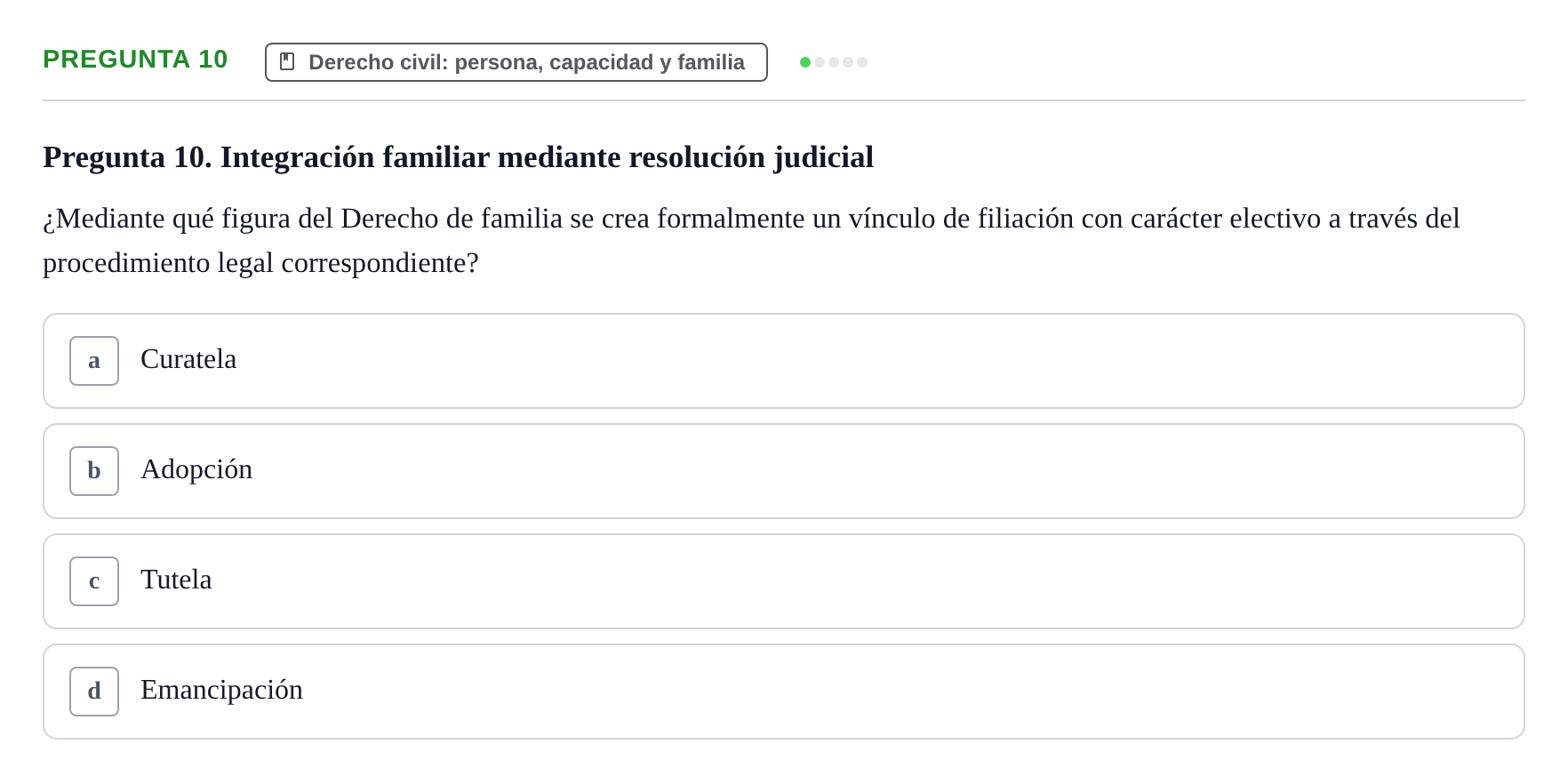 Enunciado: Pregunta 10