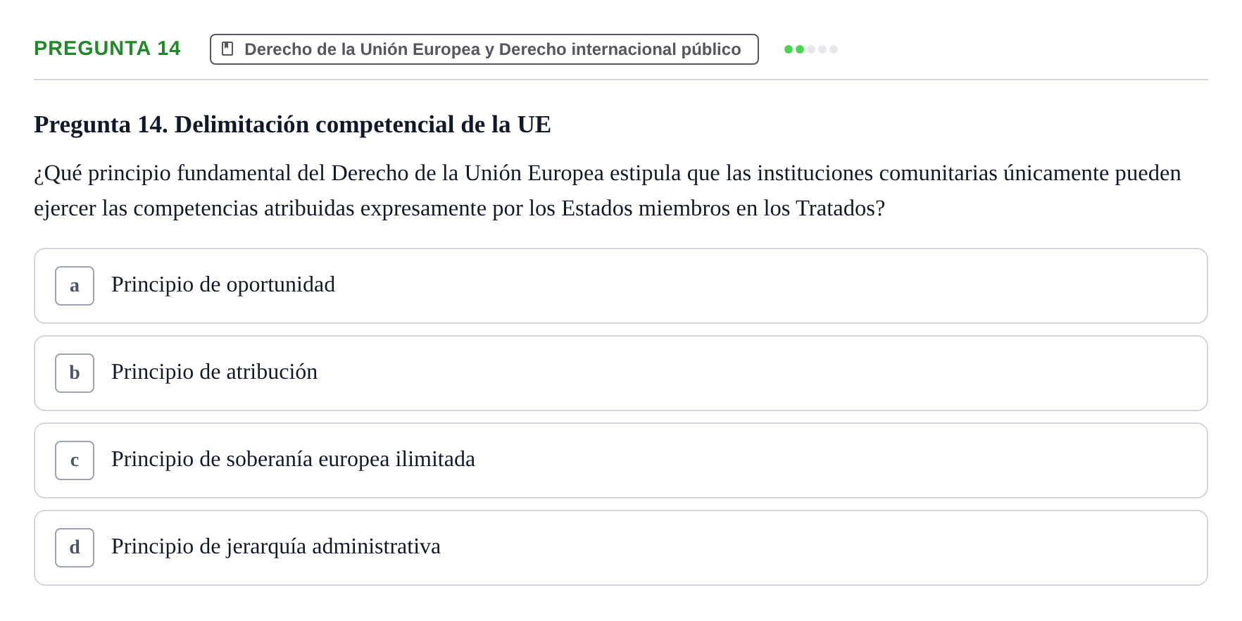 Enunciado: Pregunta 14