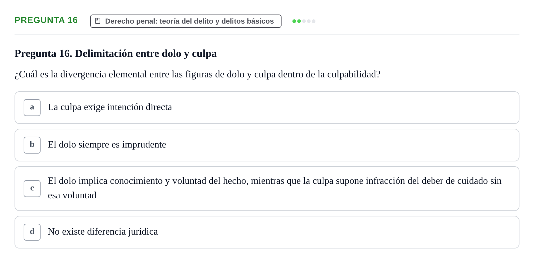 Enunciado: Pregunta 16