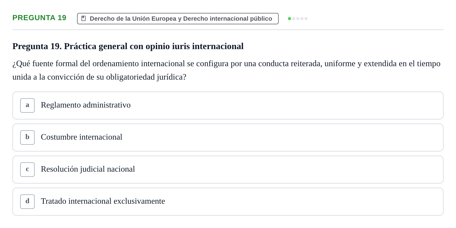 Enunciado: Pregunta 19