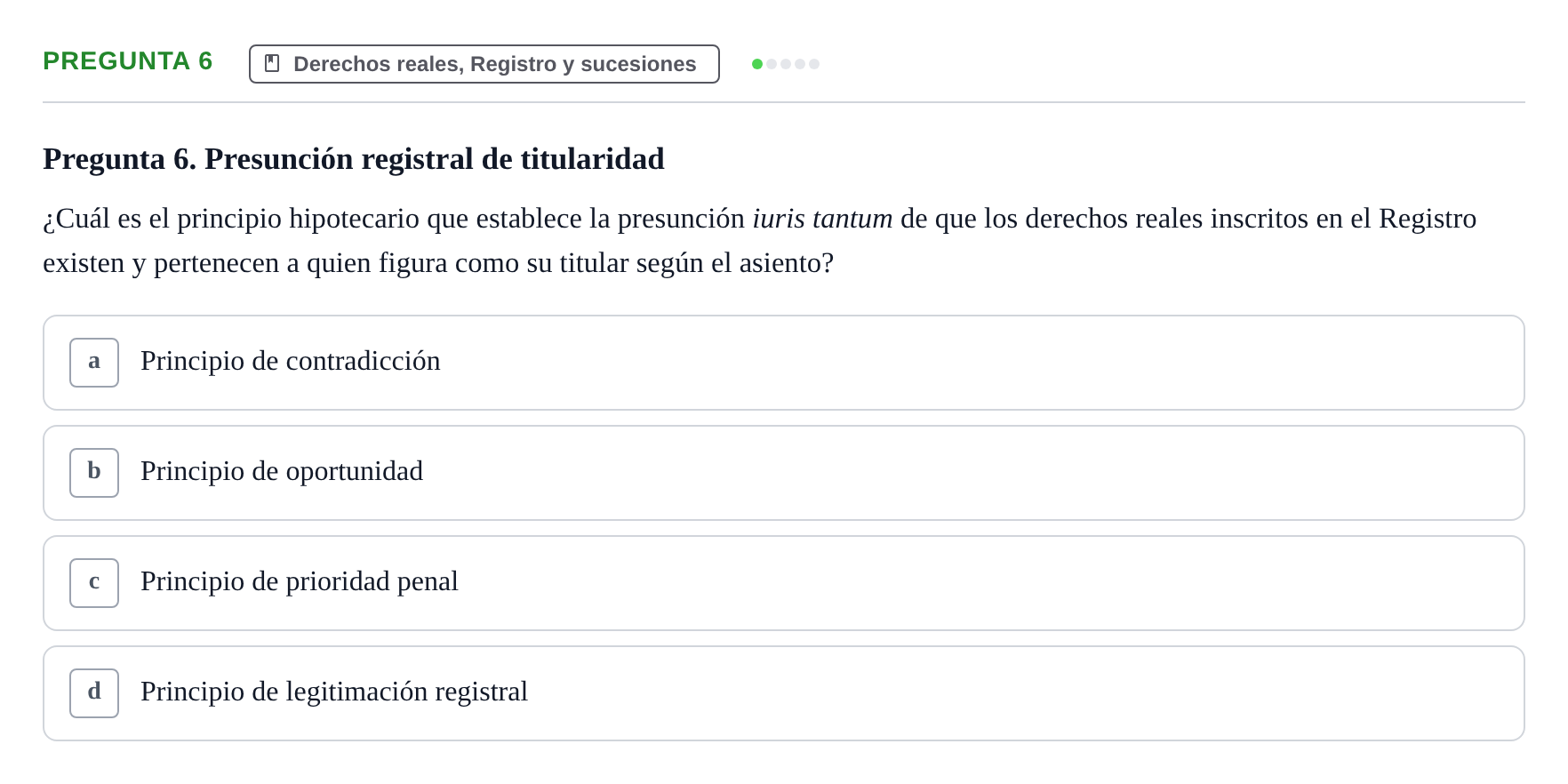 Enunciado: Pregunta 6