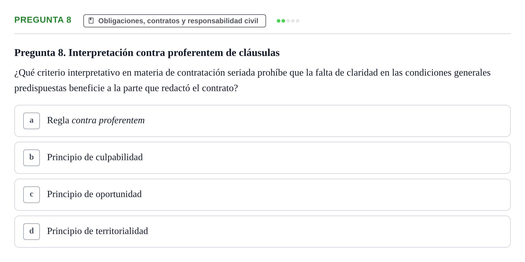 Enunciado: Pregunta 8