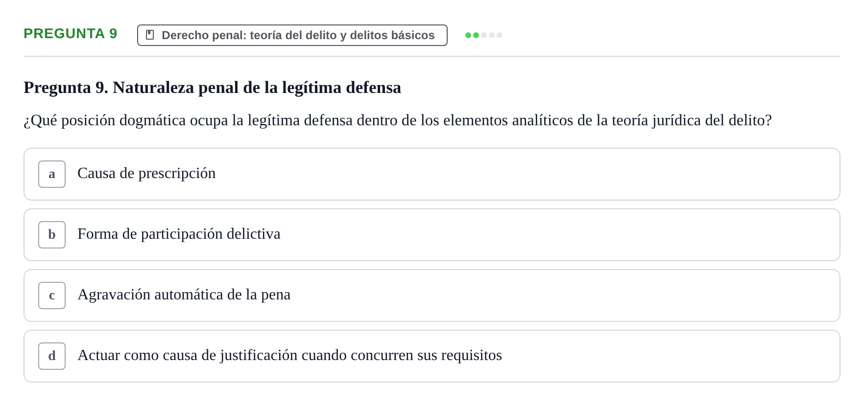 Enunciado: Pregunta 9