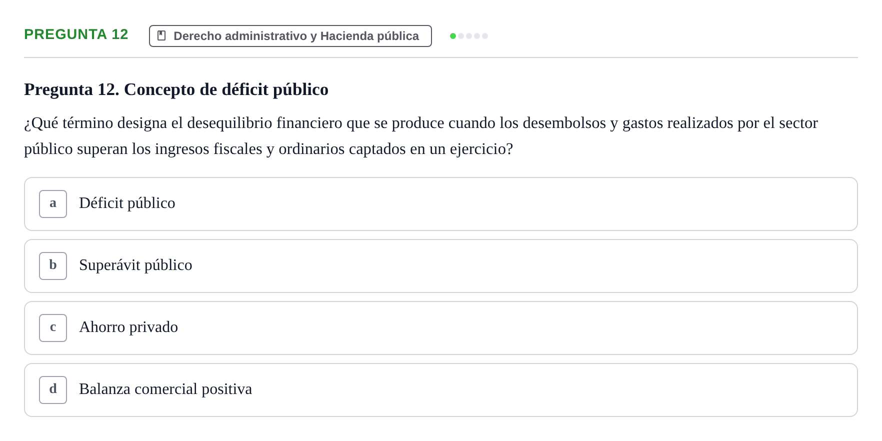 Enunciado: Pregunta 12