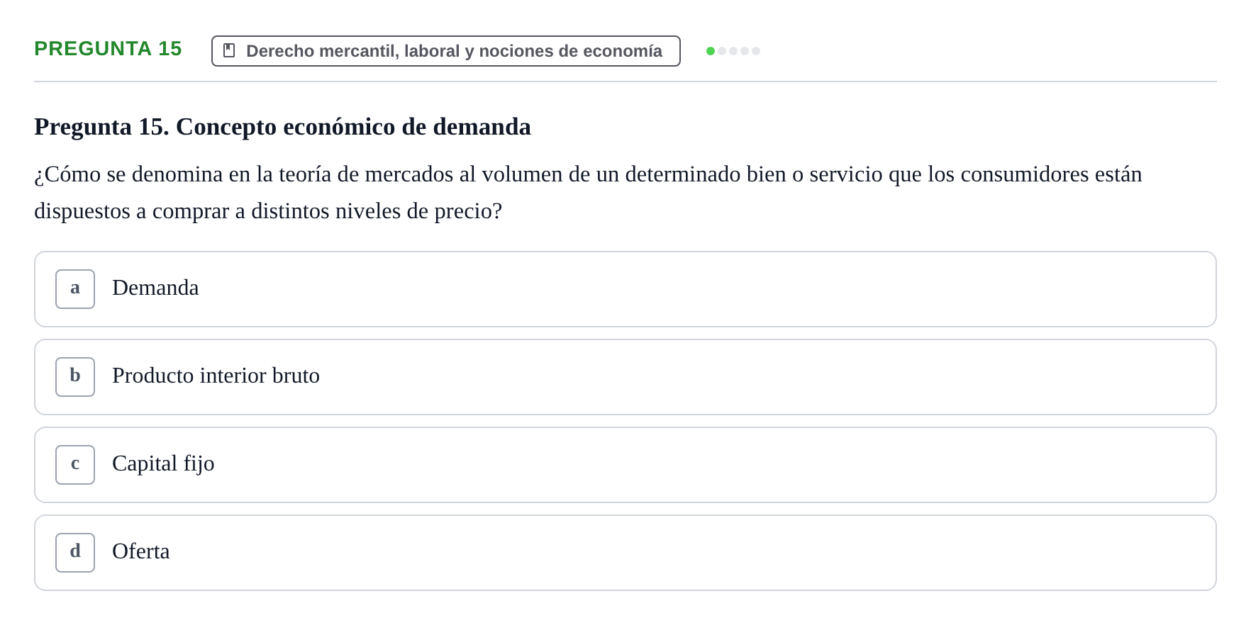 Enunciado: Pregunta 15