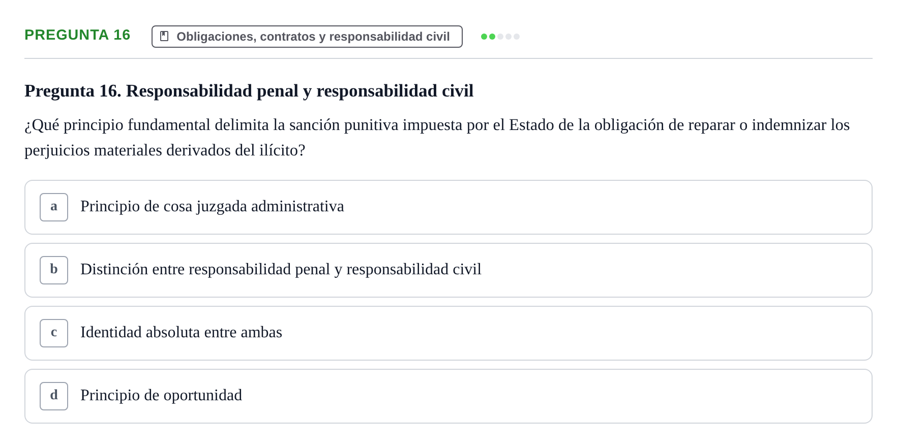 Enunciado: Pregunta 16