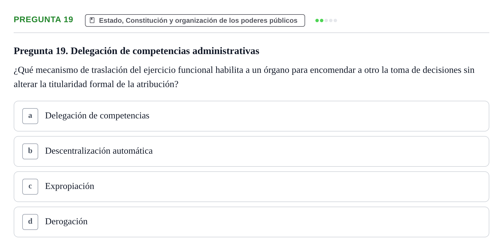 Enunciado: Pregunta 19