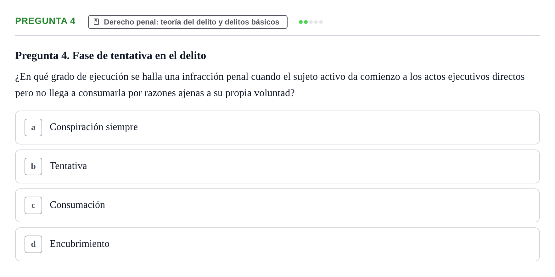 Enunciado: Pregunta 4