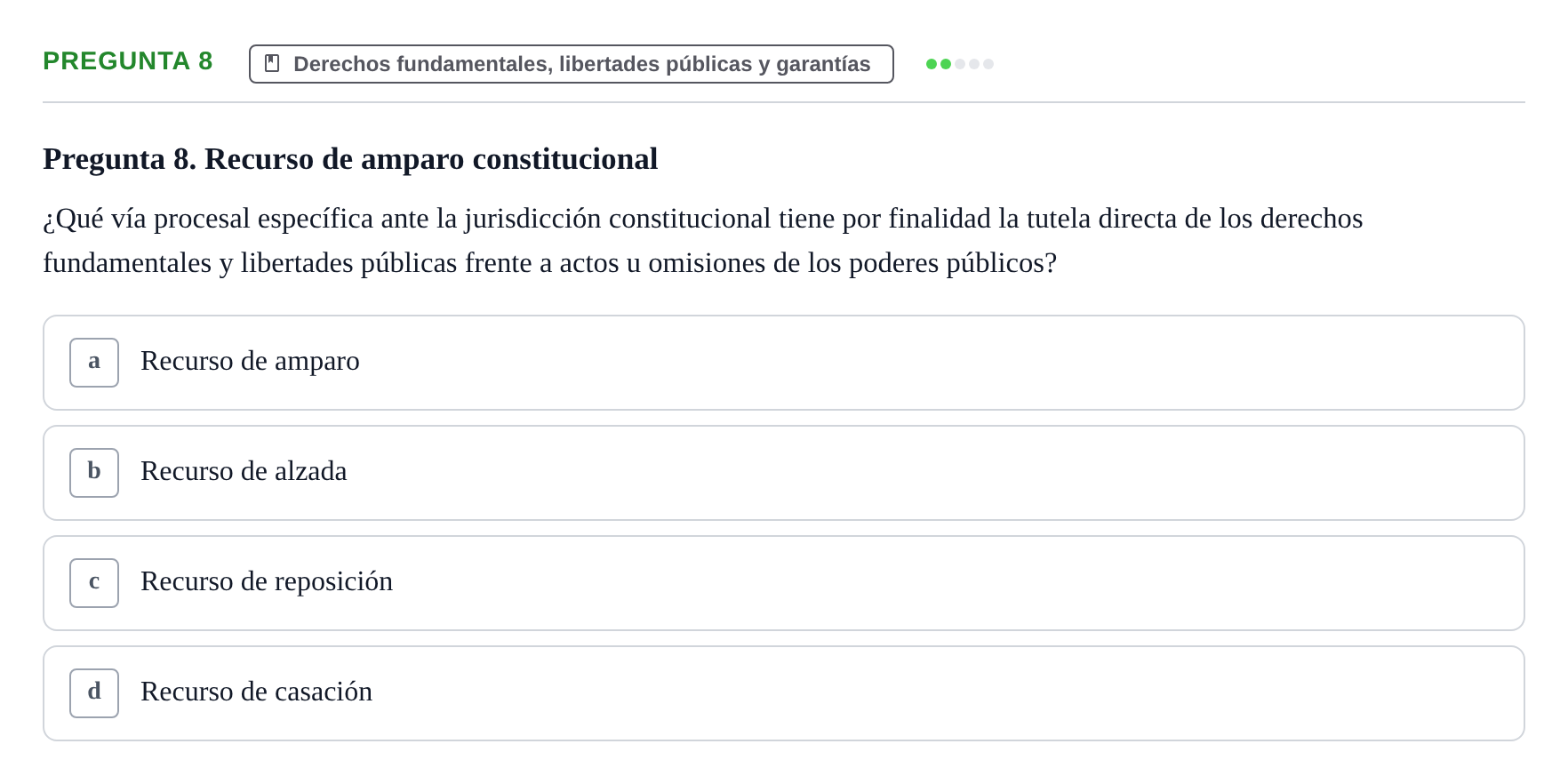 Enunciado: Pregunta 8