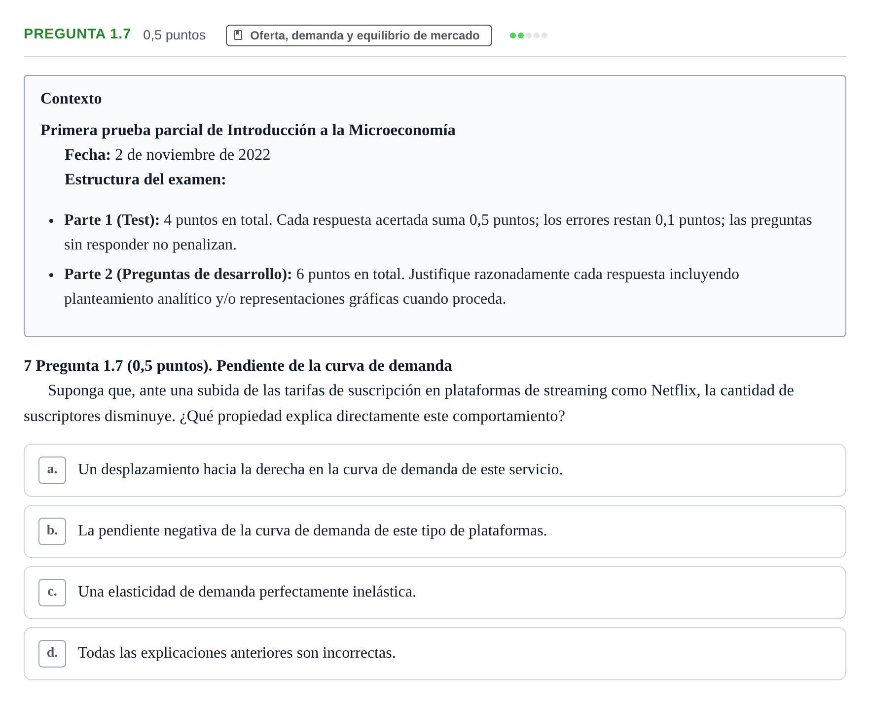 Enunciado: Pregunta 1.7 · Introducción a la Microeconomía URV 2022