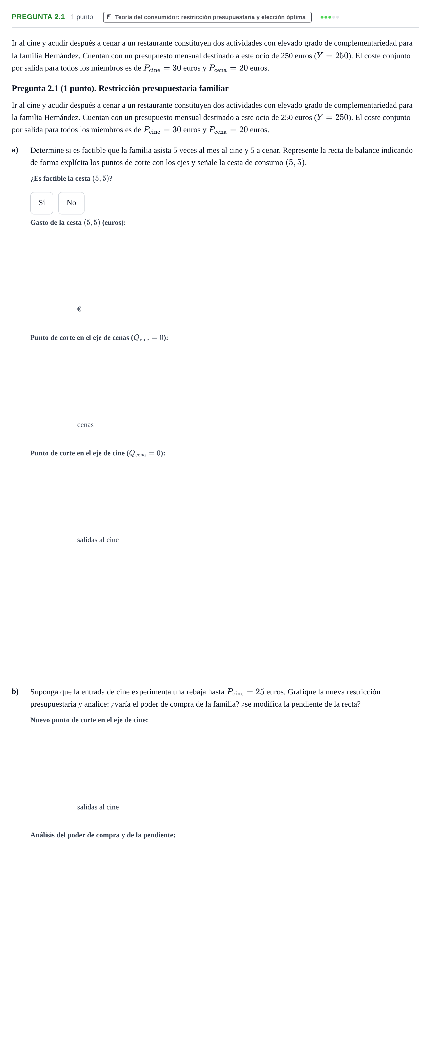 Enunciado: Pregunta 2.1 · Introducción a la Microeconomía URV 2022