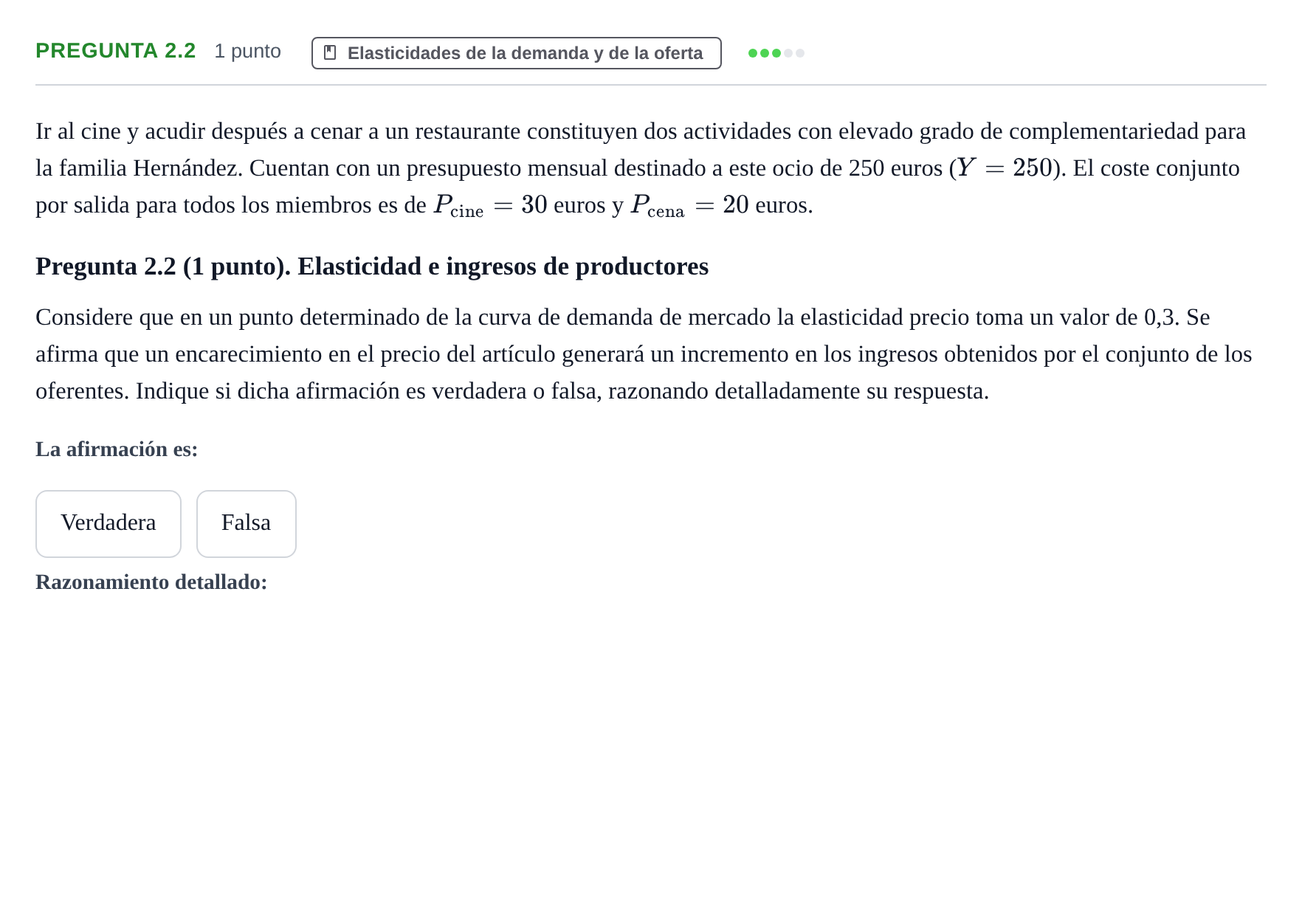 Enunciado: Pregunta 2.2 · Introducción a la Microeconomía URV 2022
