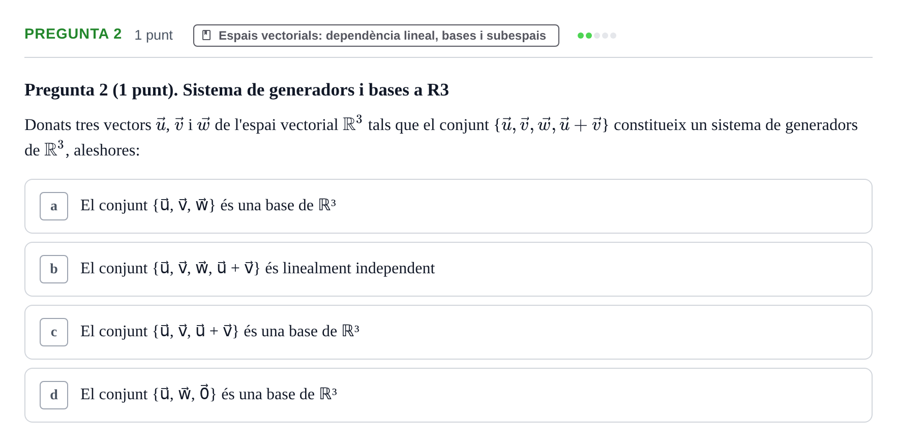 Enunciado: Pregunta 2 · Matemàtiques I UB 2024