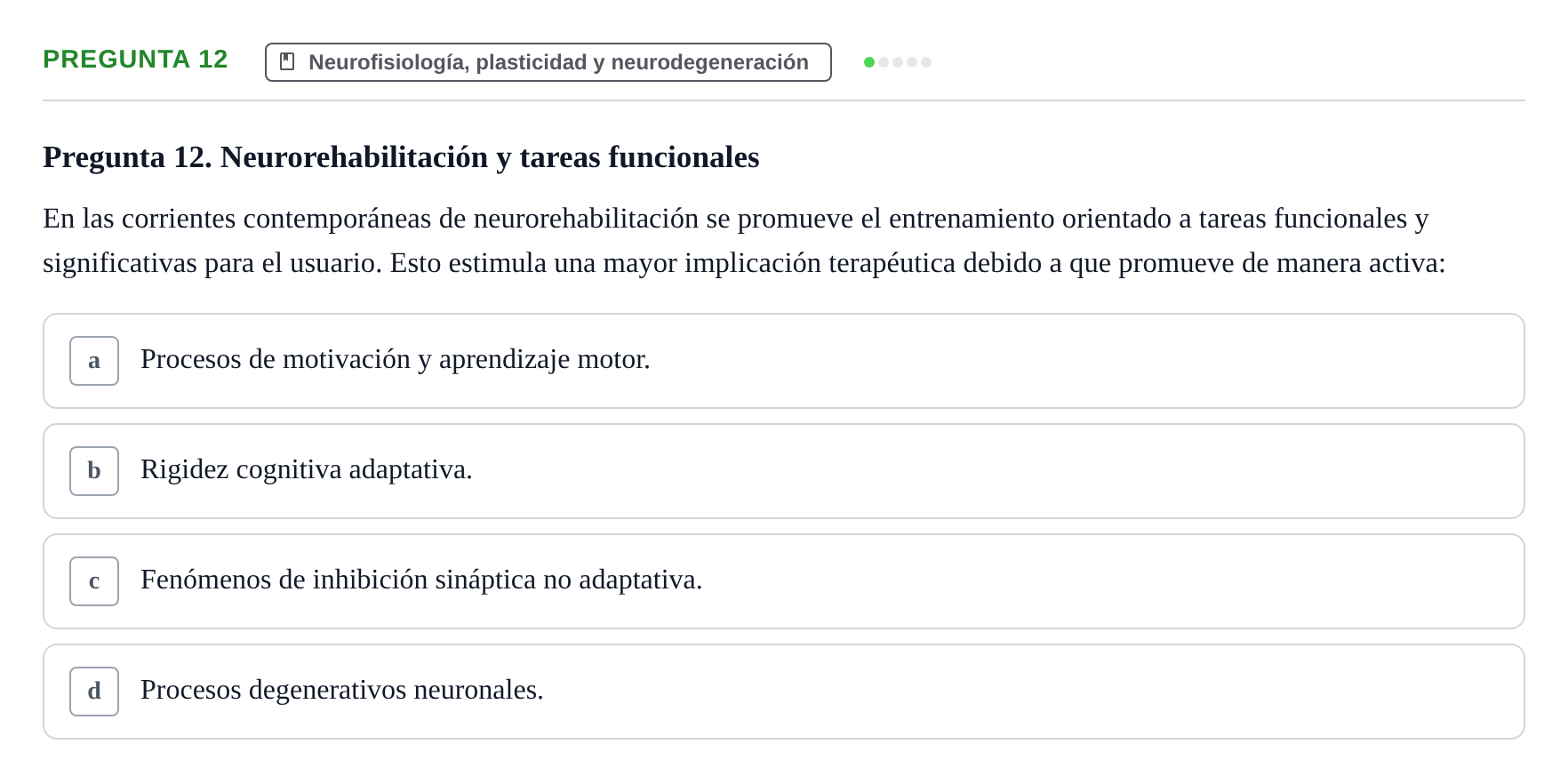 Enunciado: Pregunta 12
