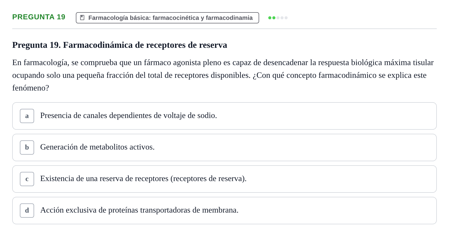 Enunciado: Pregunta 19