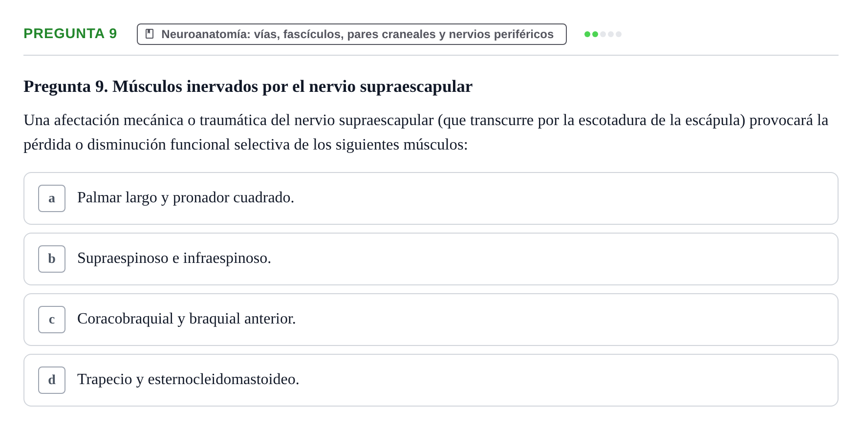 Enunciado: Pregunta 9