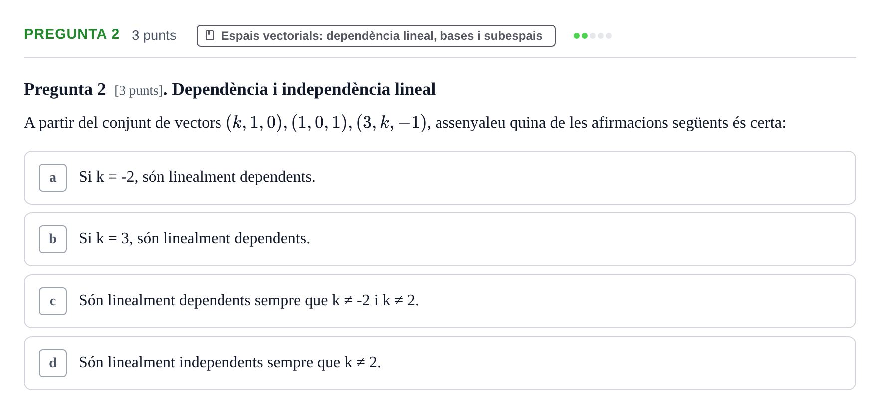 Enunciado: Pregunta 2 · Matemàtiques I UB 2017