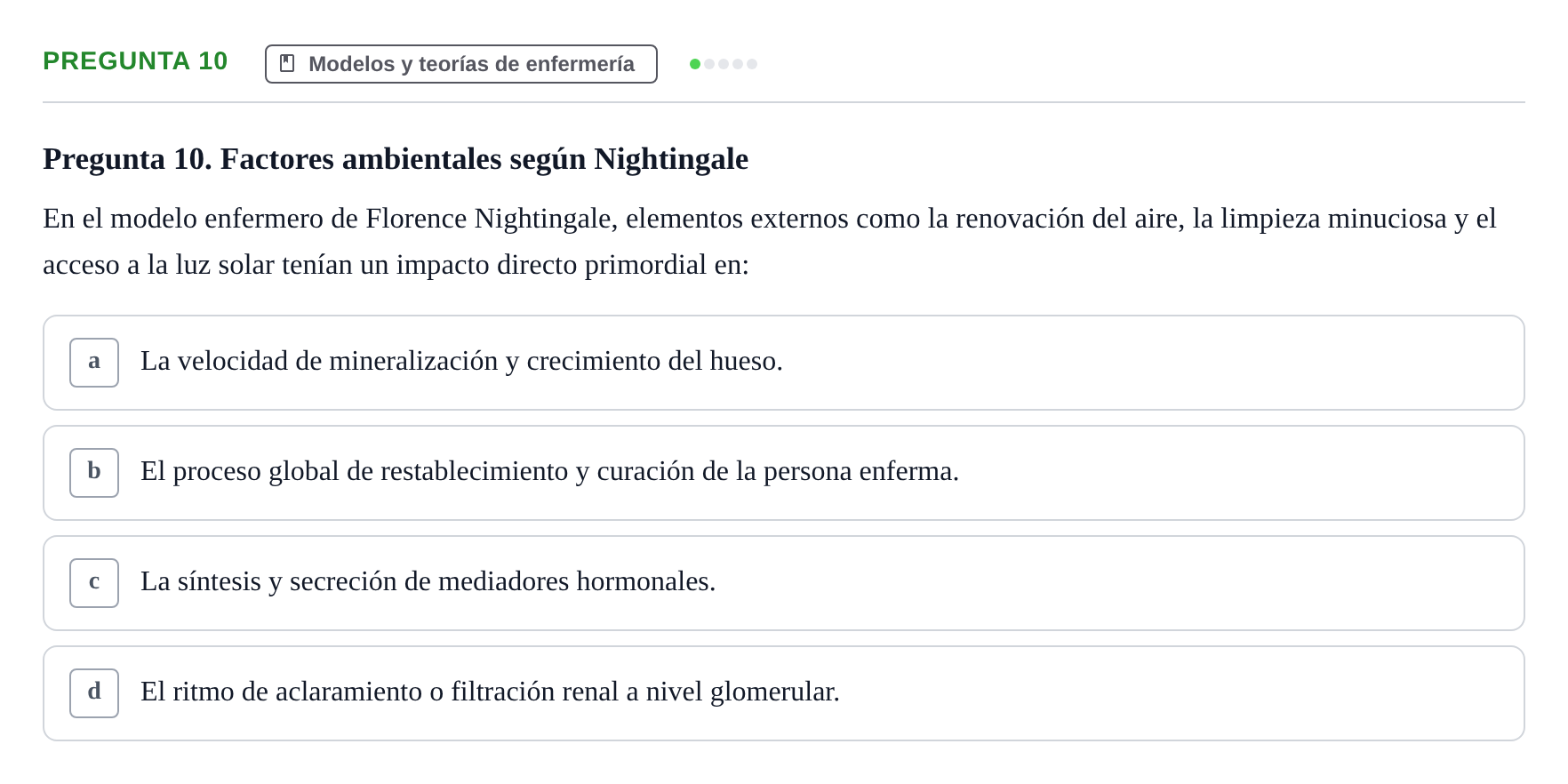 Enunciado: Pregunta 10