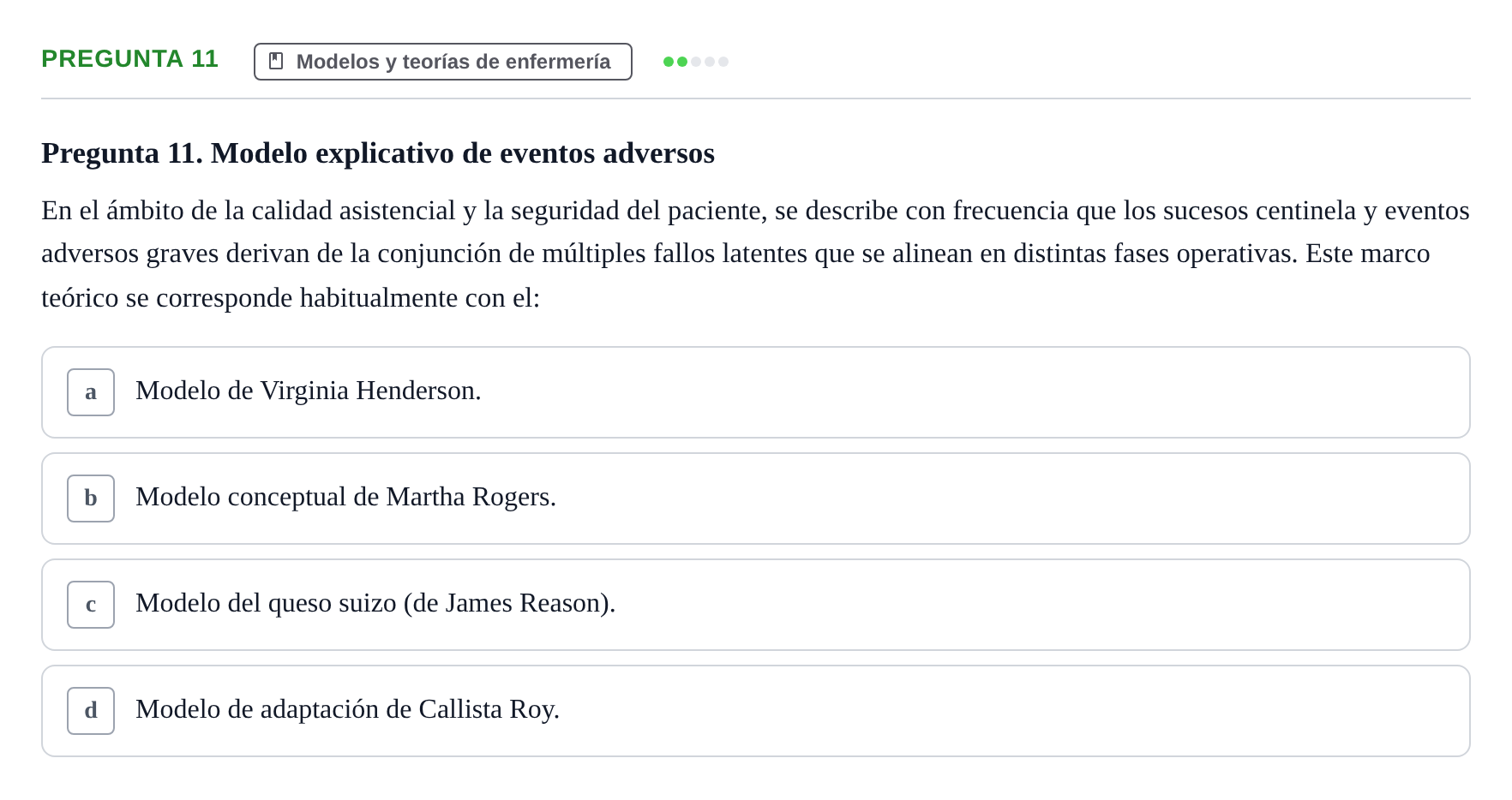 Enunciado: Pregunta 11