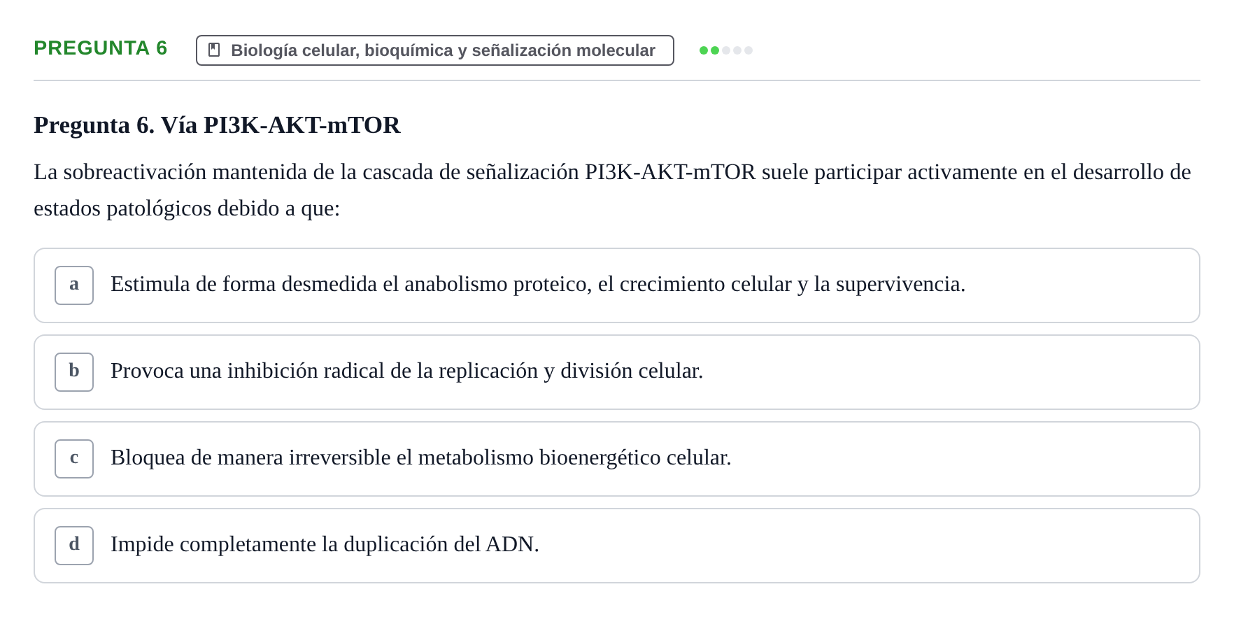 Enunciado: Pregunta 6
