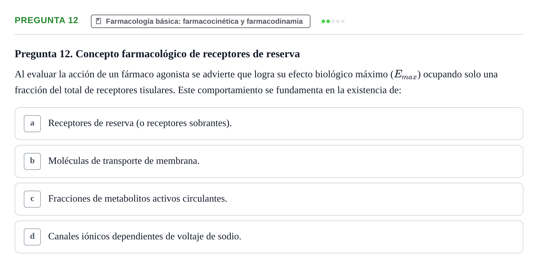Enunciado: Pregunta 12