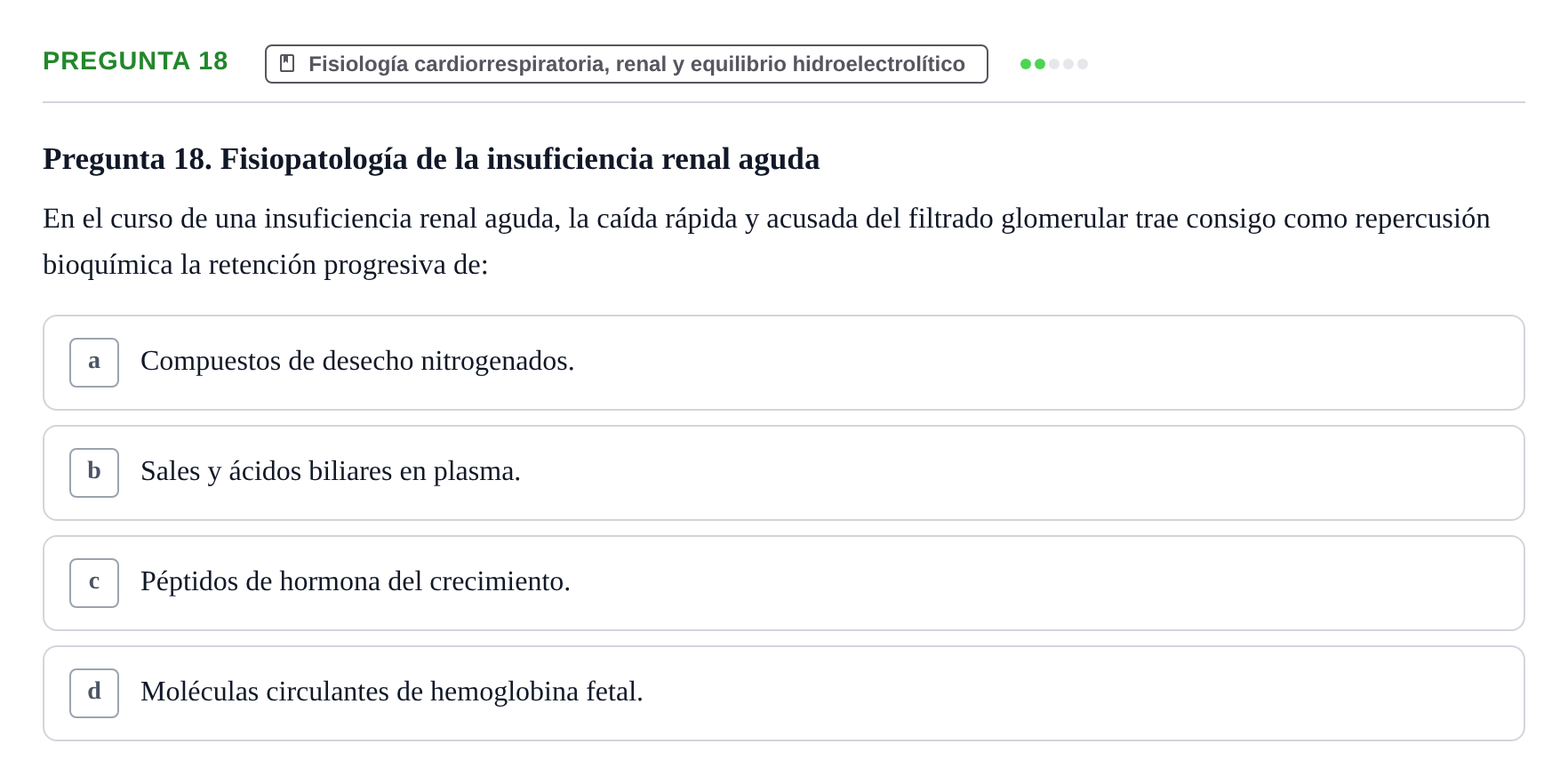 Enunciado: Pregunta 18