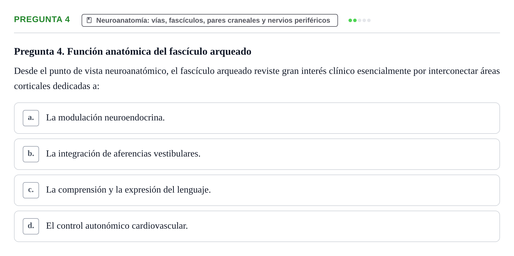 Enunciado: Pregunta 4