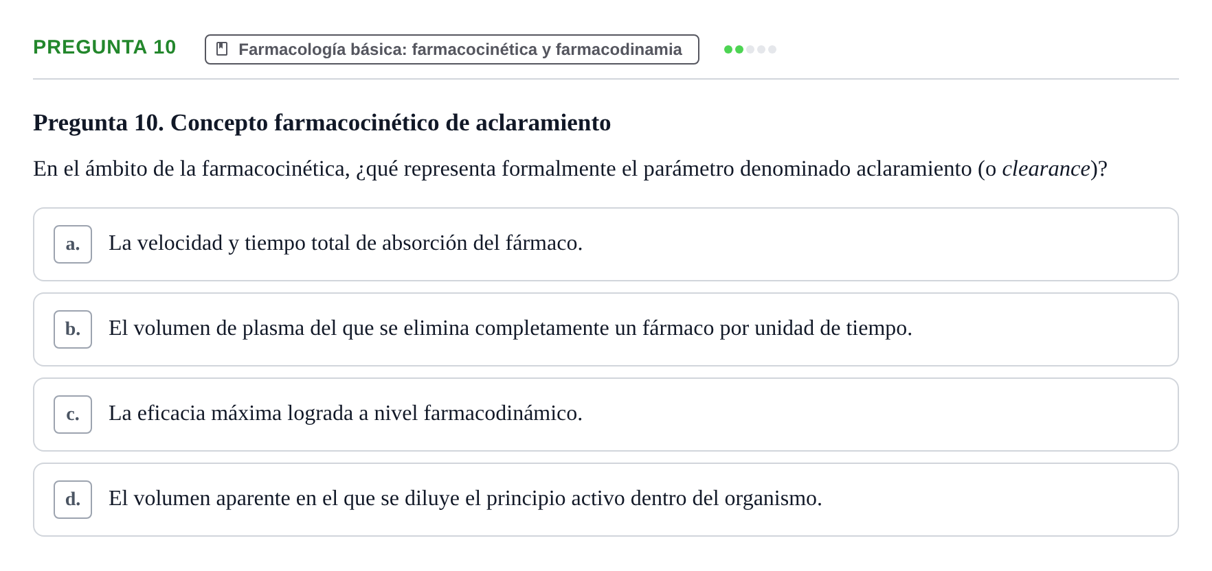 Enunciado: Pregunta 10