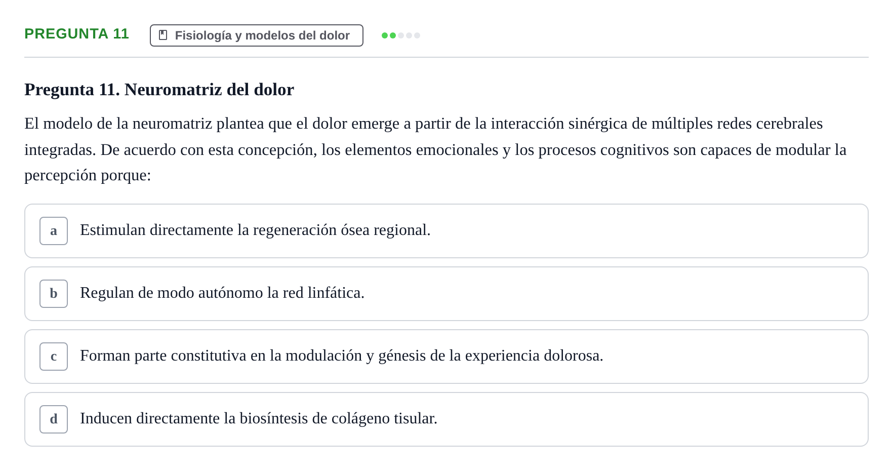 Enunciado: Pregunta 11