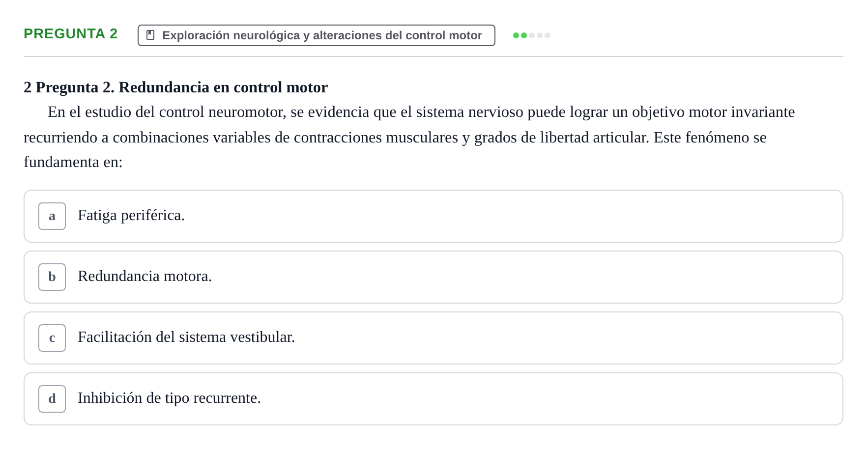 Enunciado: Pregunta 2