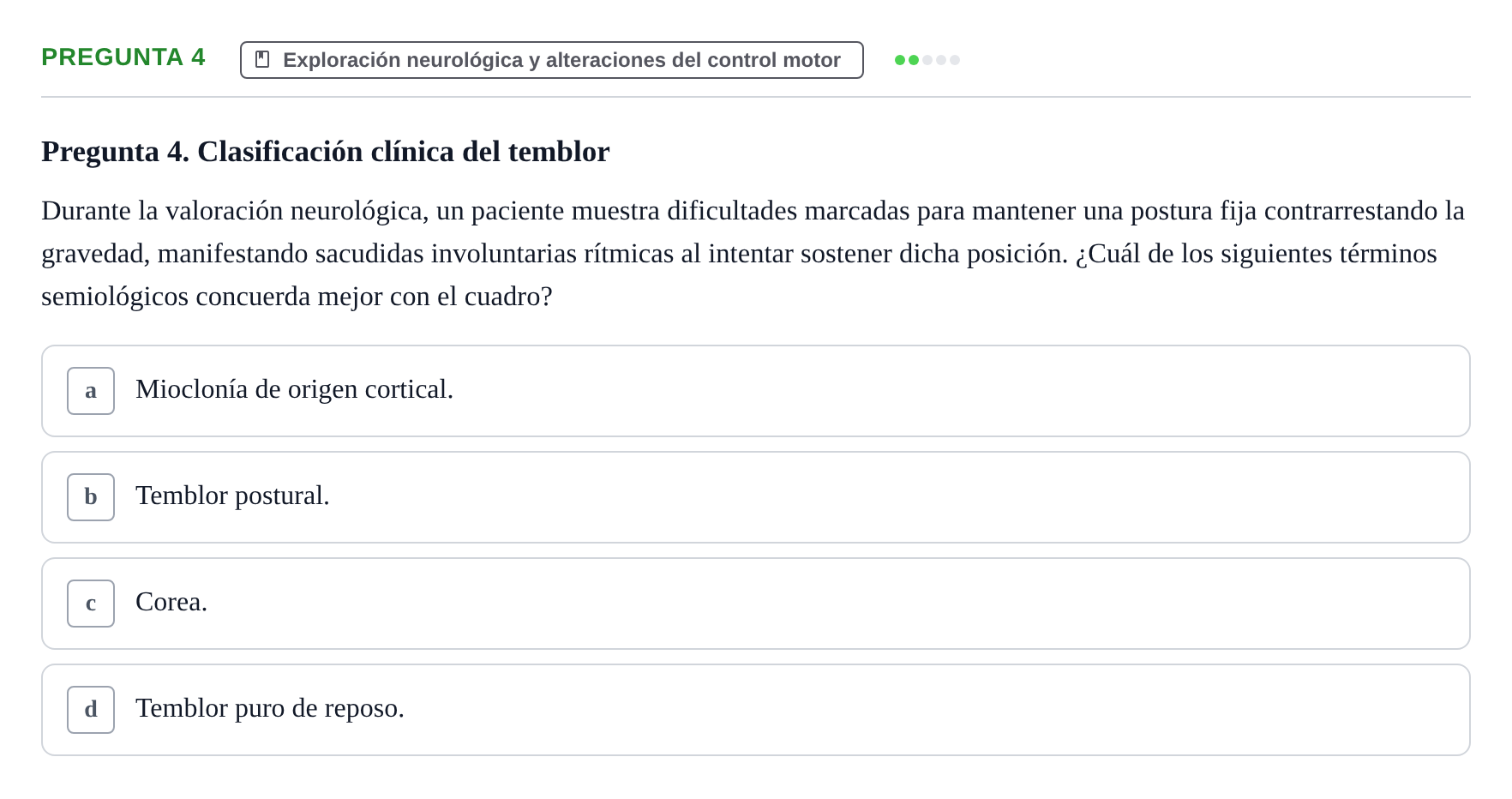 Enunciado: Pregunta 4