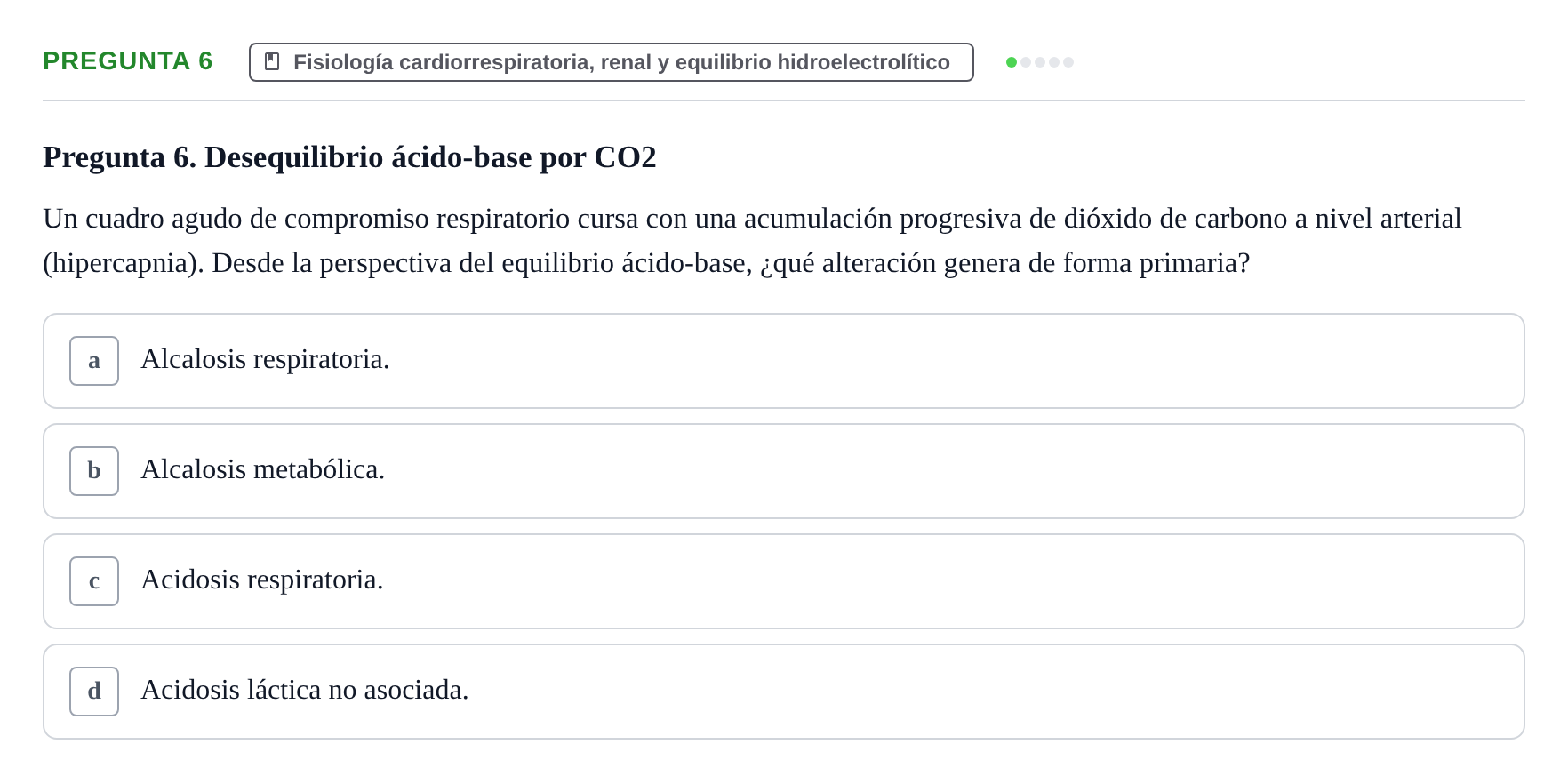 Enunciado: Pregunta 6