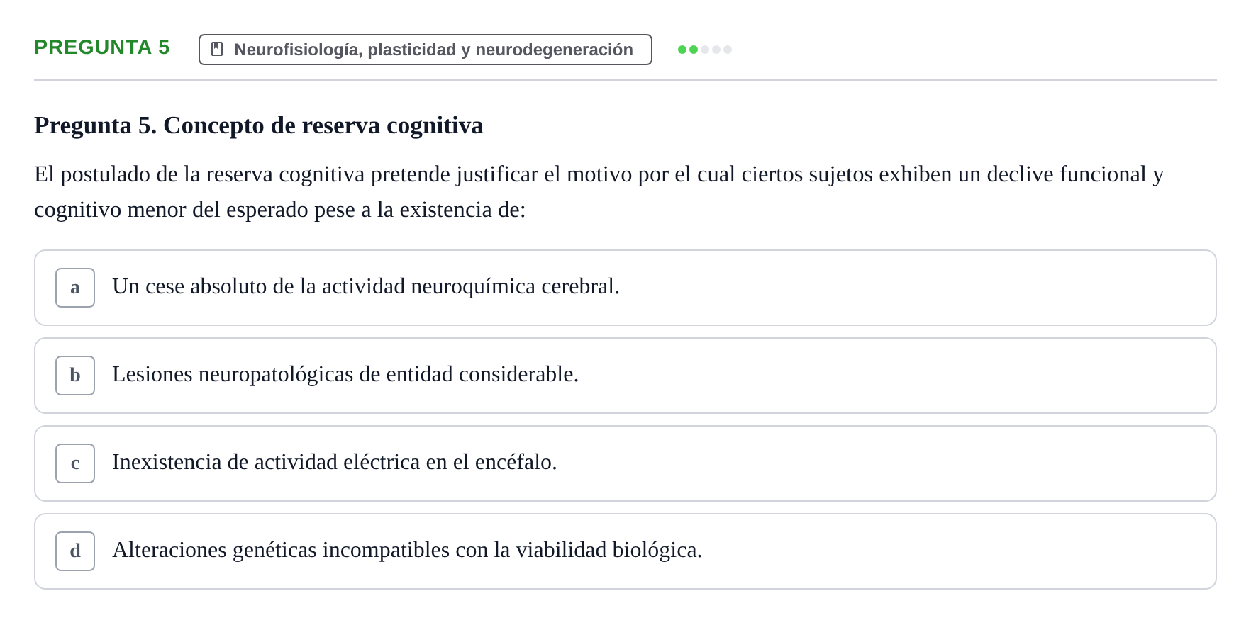 Enunciado: Pregunta 5