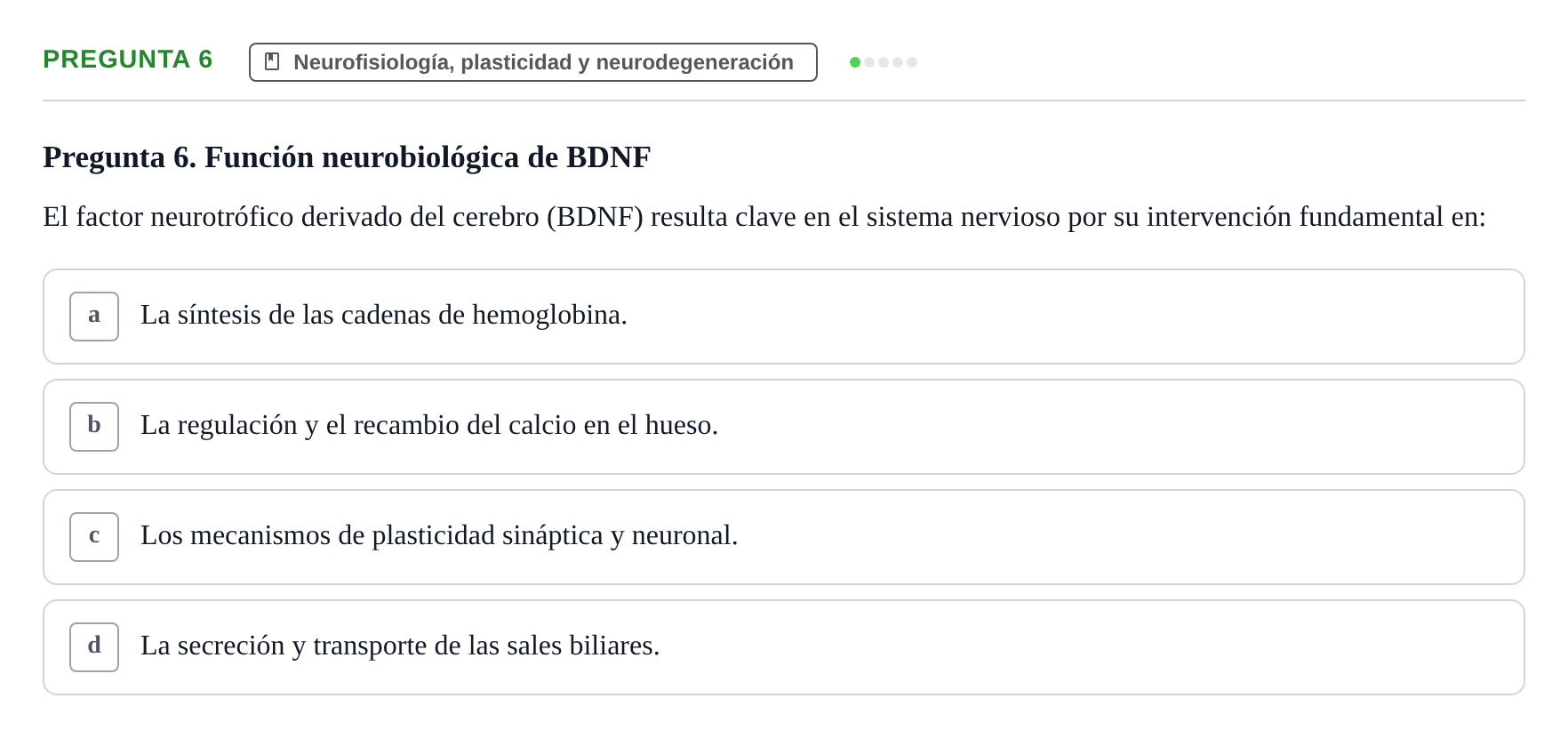 Enunciado: Pregunta 6