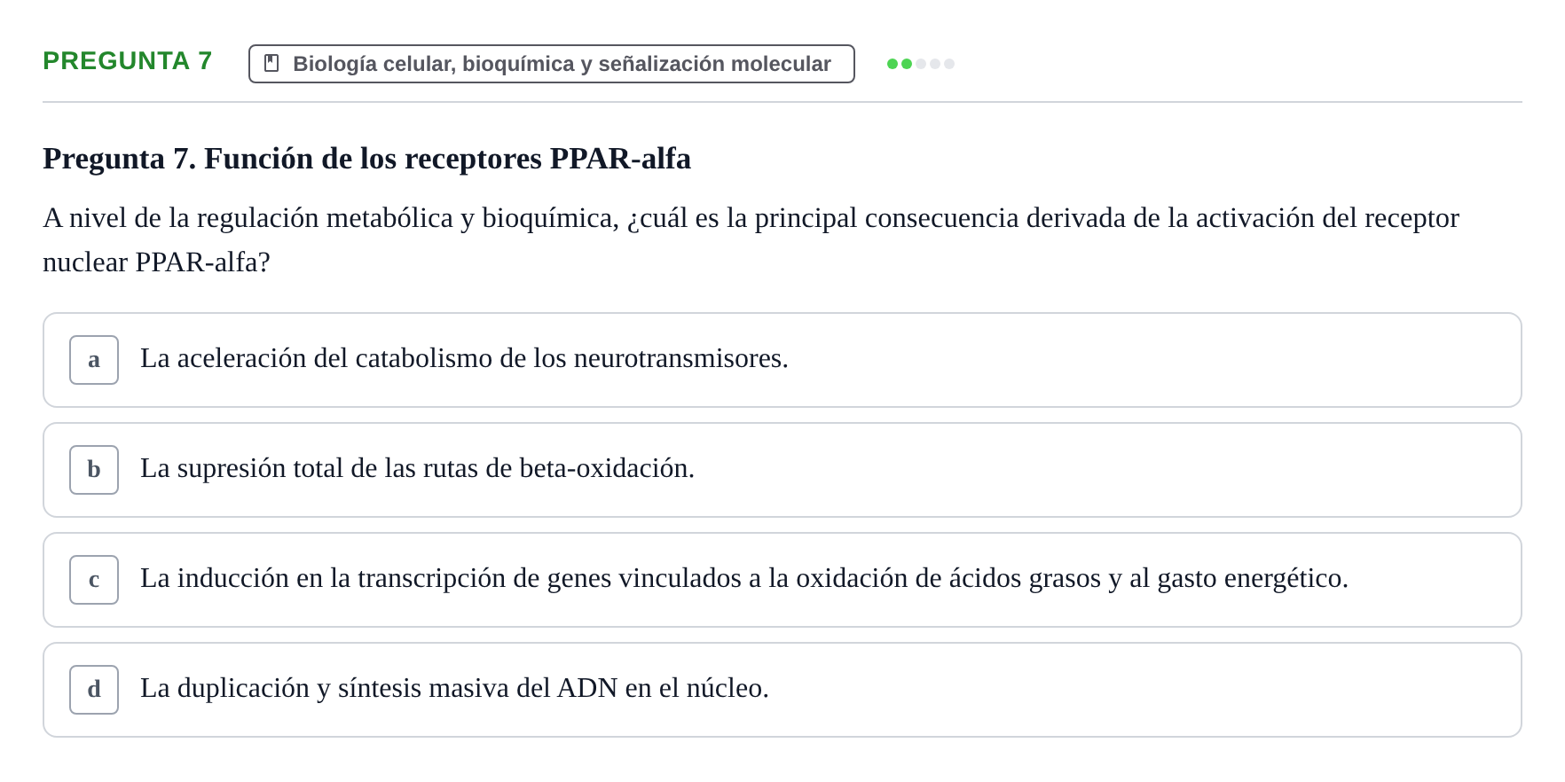 Enunciado: Pregunta 7
