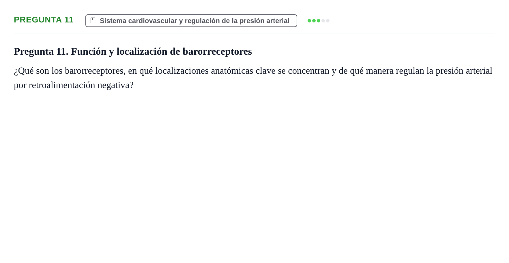 Enunciado: Pregunta 11 · Fisiología Humana URV Examen de Repaso: Fisiología del Sistema Cardiovascular