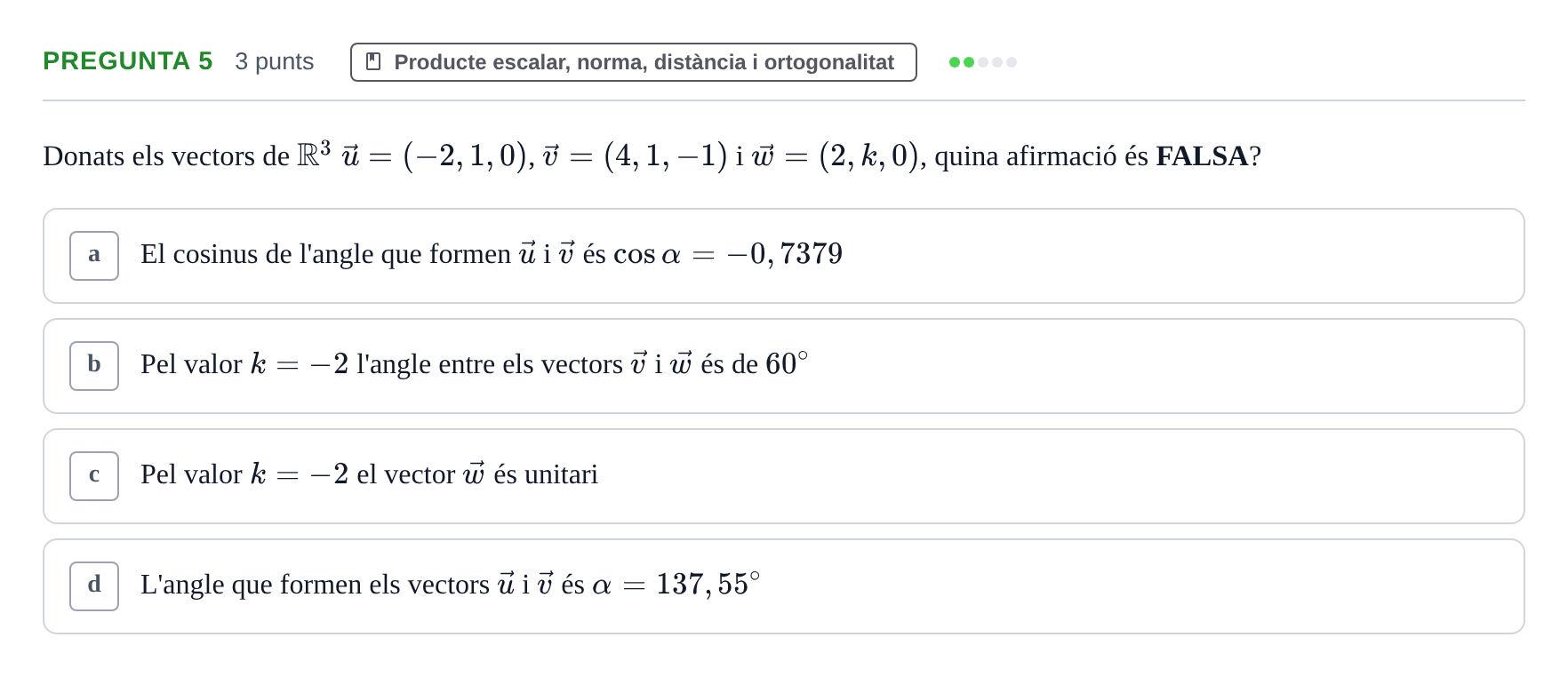 Enunciado: Pregunta 5 · Matemàtiques I UB 2015
