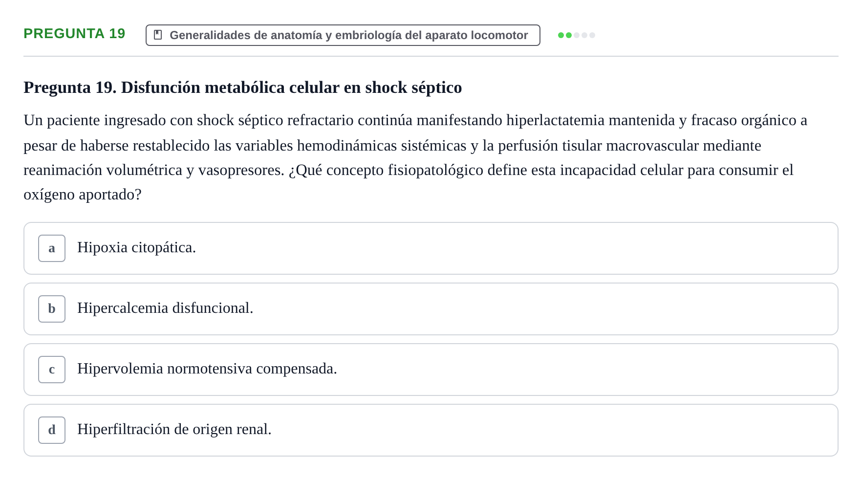 Enunciado: Pregunta 19