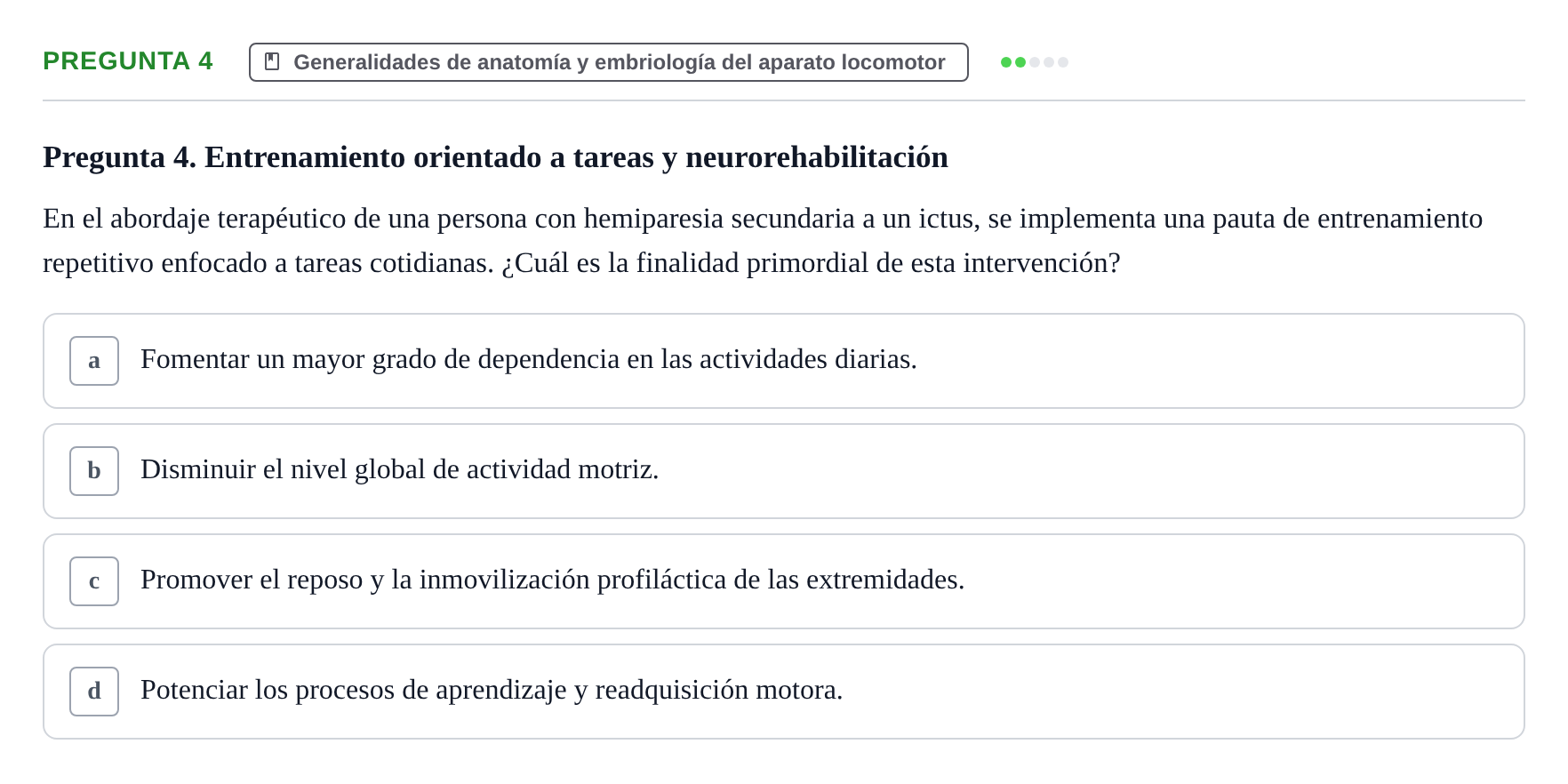 Enunciado: Pregunta 4