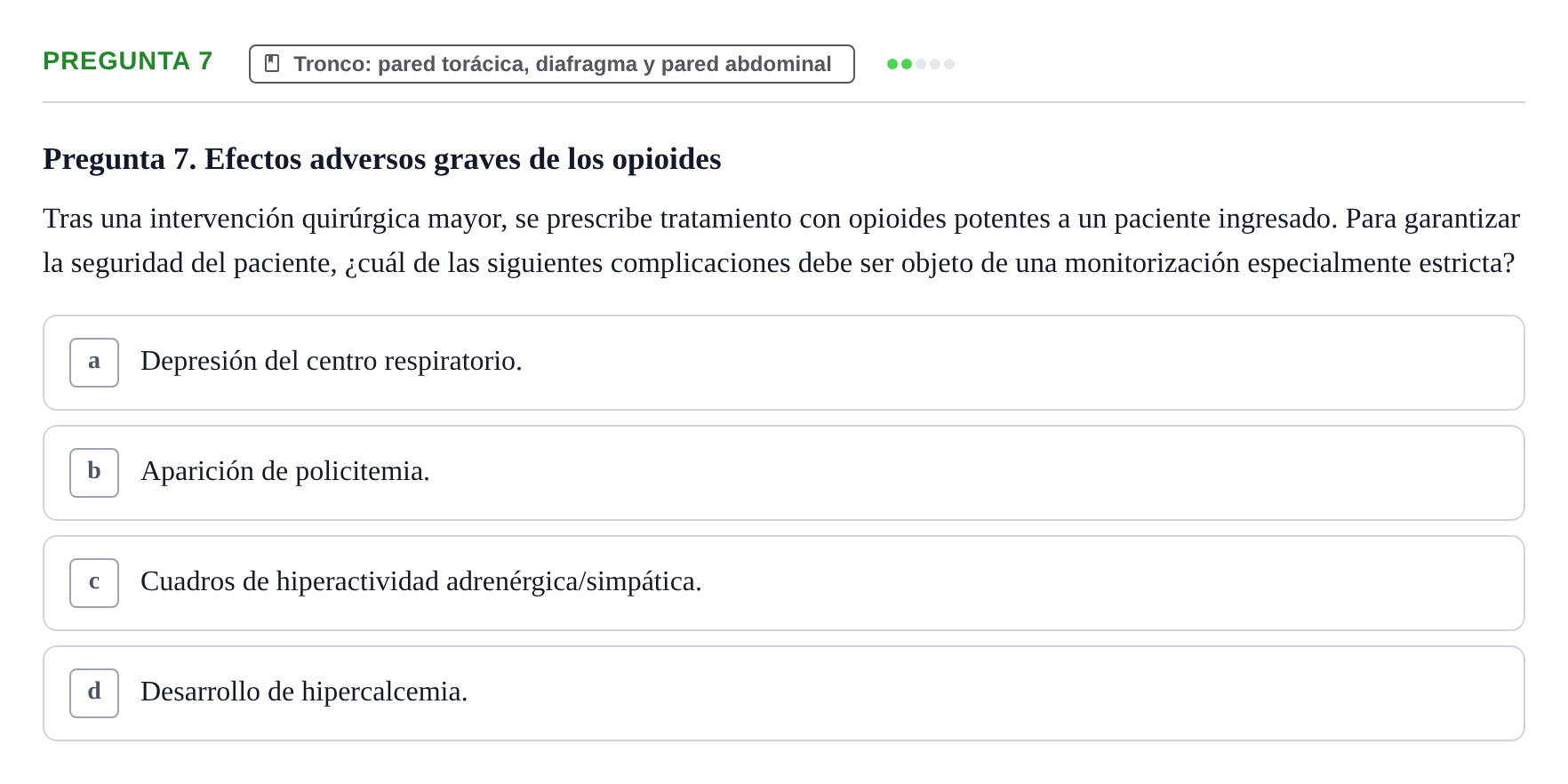 Enunciado: Pregunta 7