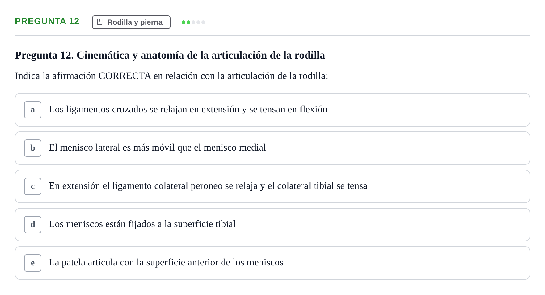 Enunciado: Pregunta 12 · Anatomía General y del Aparato Locomotor URV 2020