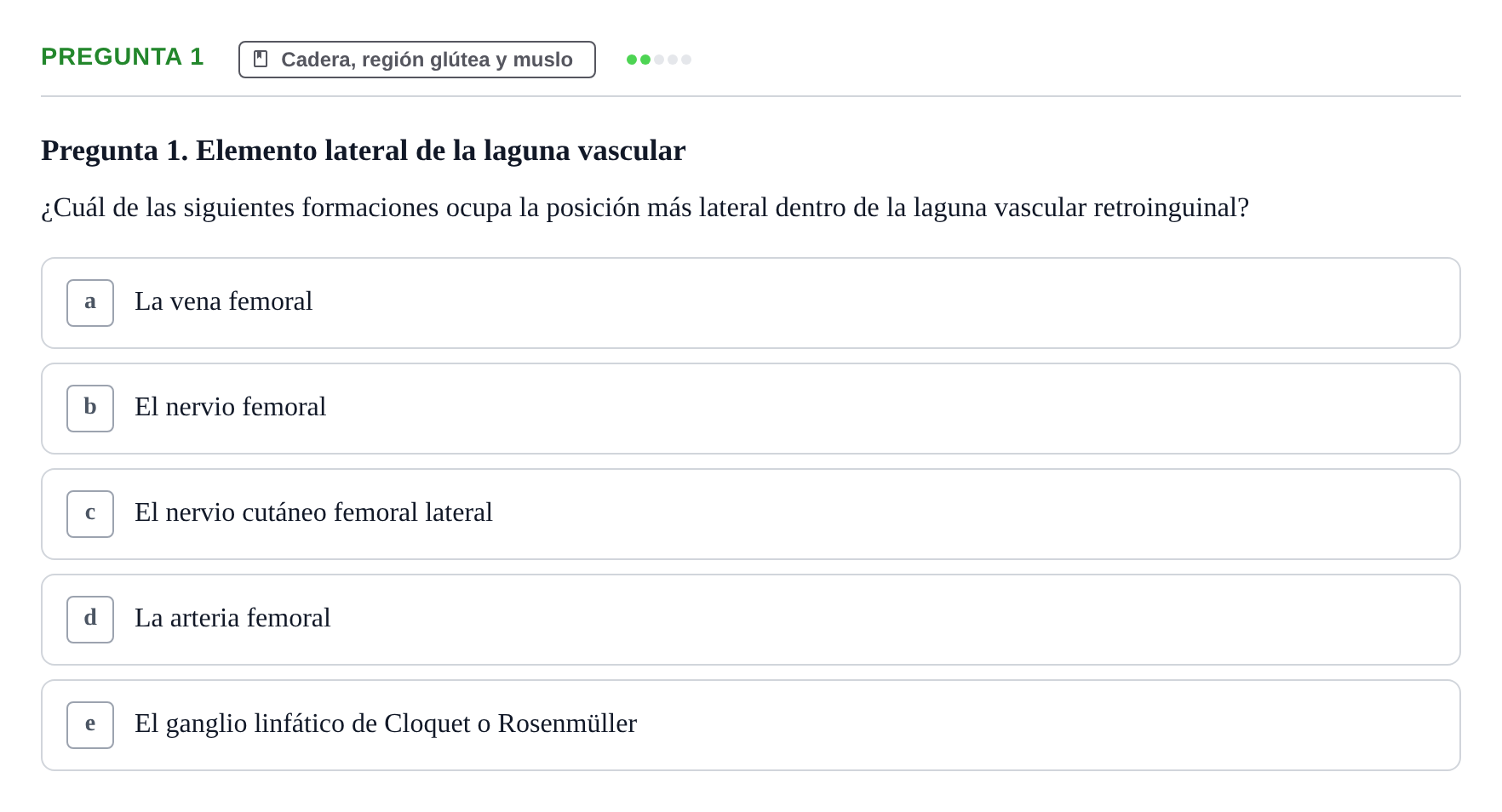Enunciado: Pregunta 1 · Anatomía General y del Aparato Locomotor URV 2020
