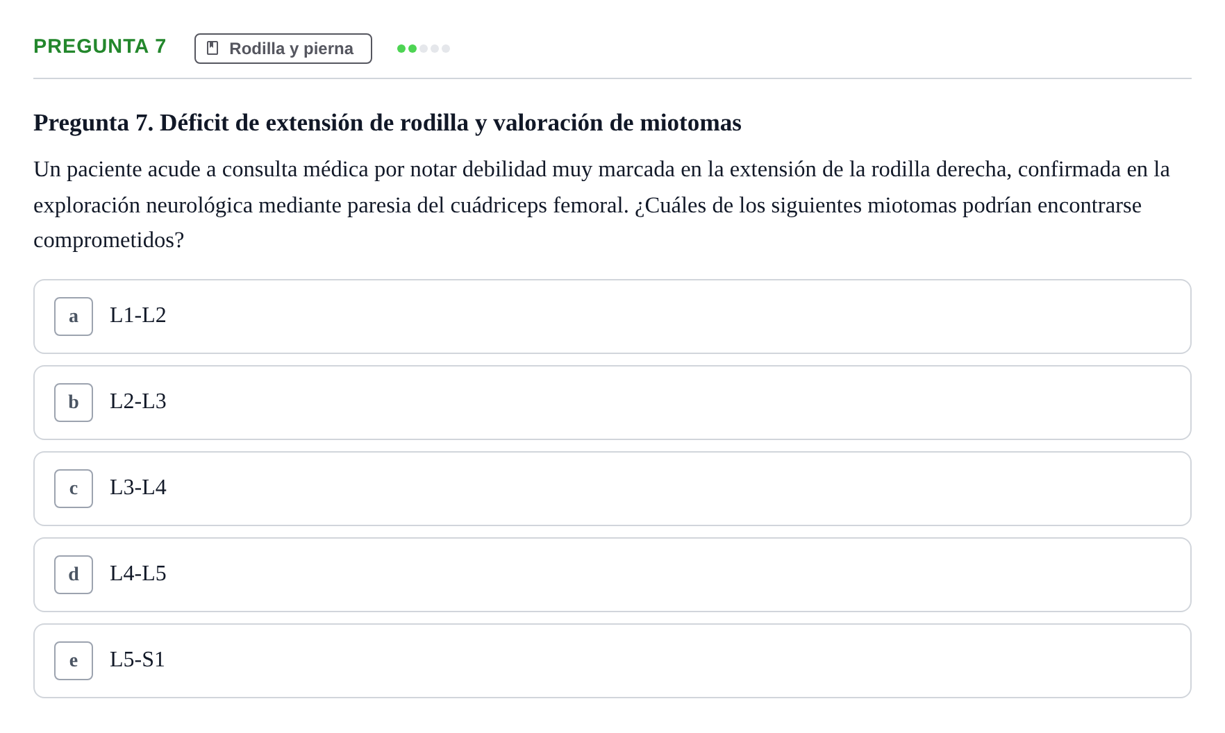 Enunciado: Pregunta 7 · Anatomía General y del Aparato Locomotor URV 2020