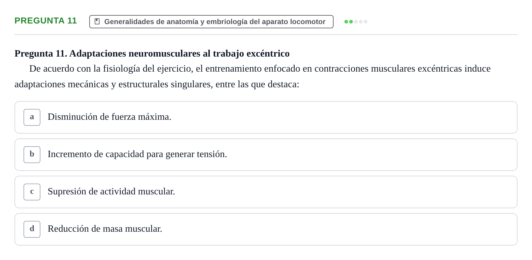 Enunciado: Pregunta 11