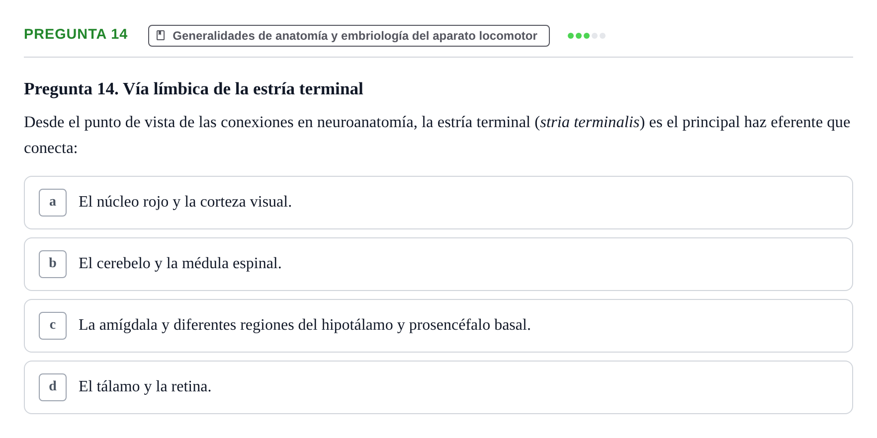 Enunciado: Pregunta 14