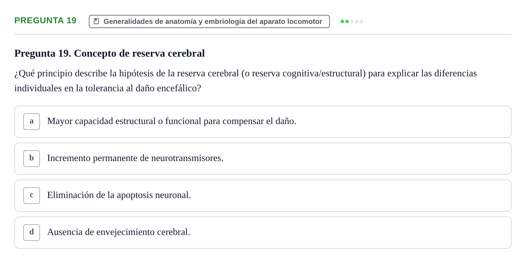 Enunciado: Pregunta 19