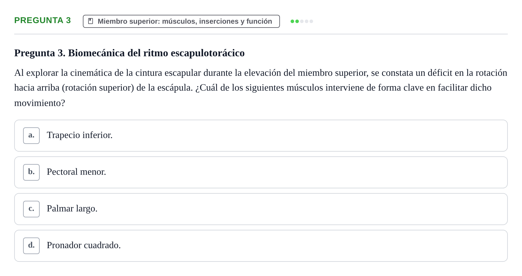 Enunciado: Pregunta 3